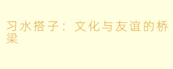 习水搭子：文化与友谊的桥梁