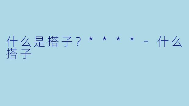 什么是搭子？****