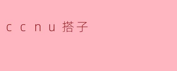 什么是“ccnu搭子”?