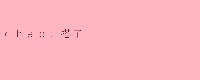 chapt搭子