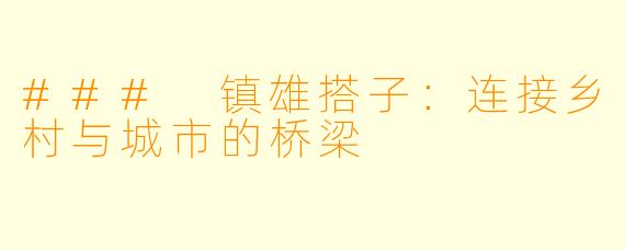 ### 镇雄搭子：连接乡村与城市的桥梁