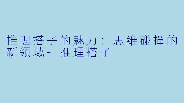 推理搭子的魅力：思维碰撞的新领域-推理搭子