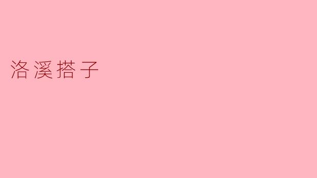 洛溪搭子的魅力与发展