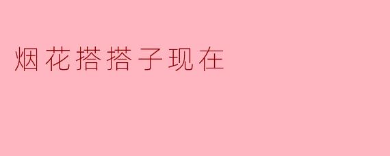 烟花搭搭子现在
