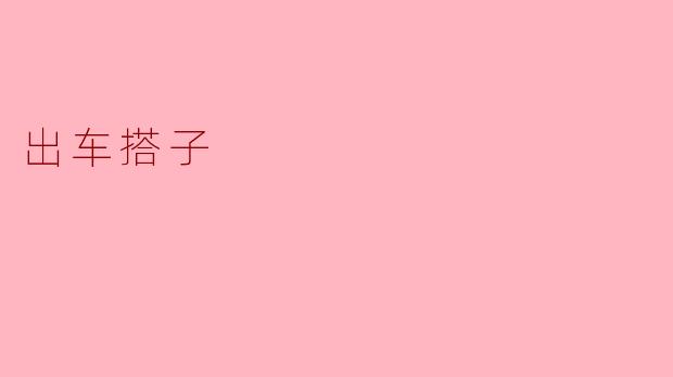 出车搭子