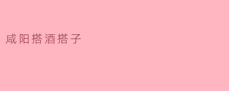 咸阳搭酒搭子