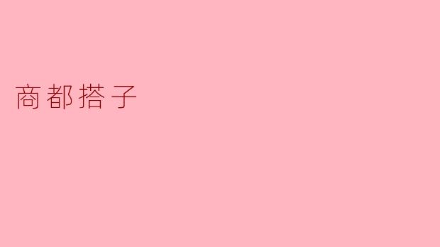 商都搭子:现代商业新风尚
