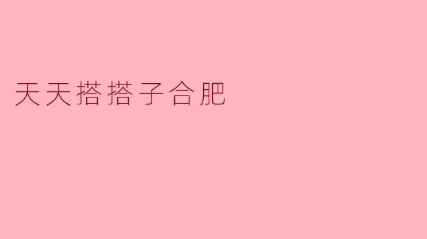 ### 探索“天天搭搭子合肥”:城市与文化的交融之旅