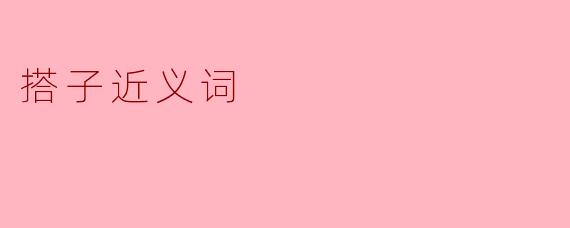 搭子近义词