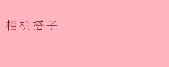 相机搭子的魅力与乐趣