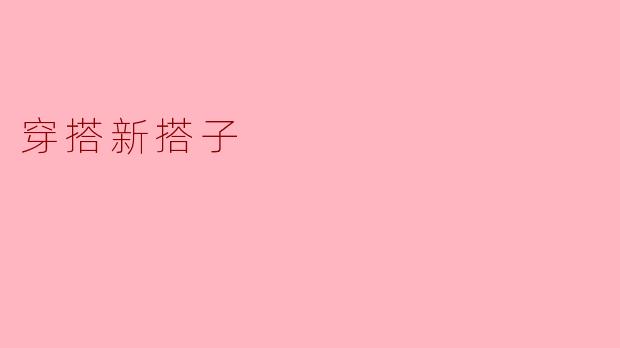 穿搭新搭子