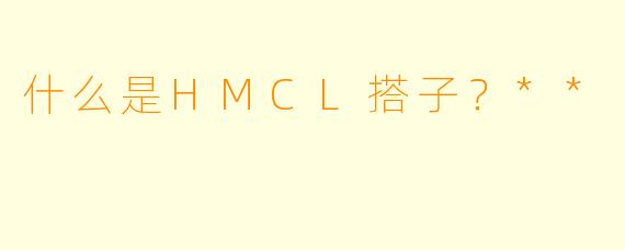 什么是HMCL搭子？**