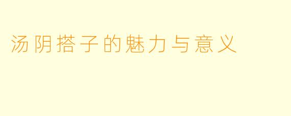 汤阴搭子的魅力与意义