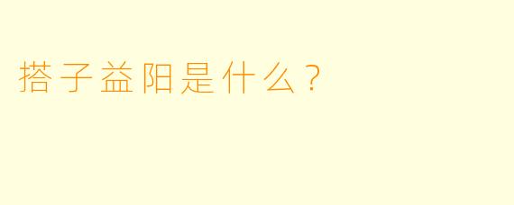 搭子益阳是什么？