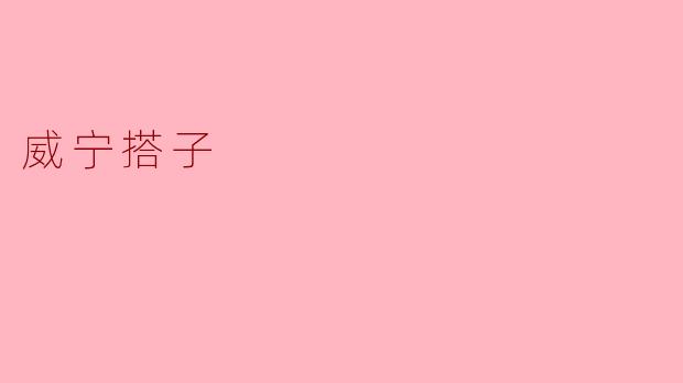 威宁搭子