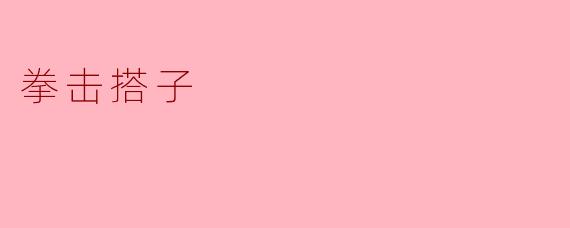 拳击搭子:共同挥汗如雨的拳击伙伴