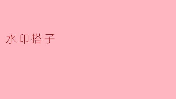 什么是水印搭子？