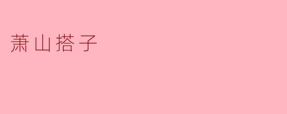 萧山搭子