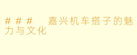 ### 嘉兴机车搭子的魅力与文化