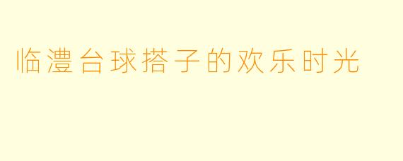 临澧台球搭子的欢乐时光