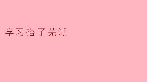 学习搭子芜湖