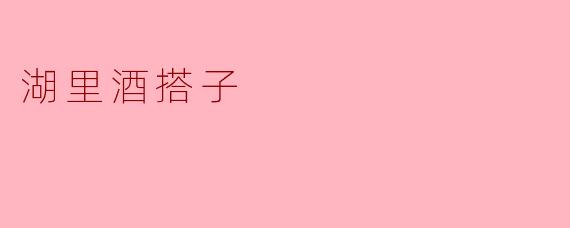 湖里酒搭子是什么？****