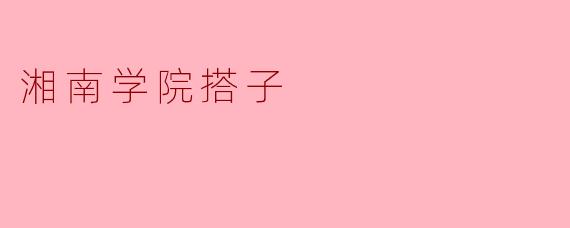 湘南学院搭子