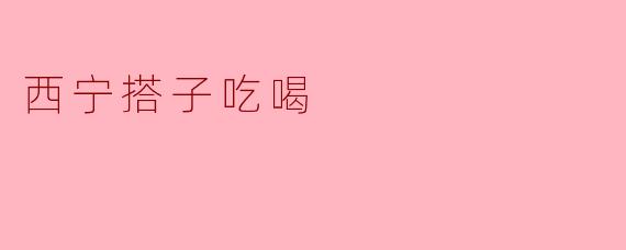 探索西宁的搭子吃喝文化