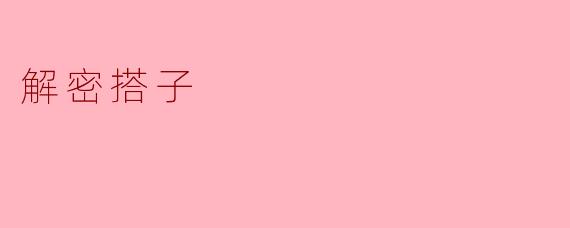 什么是“解密搭子”?