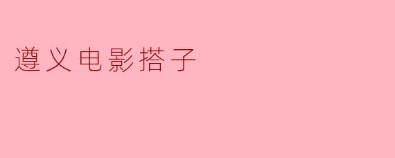 遵义电影搭子