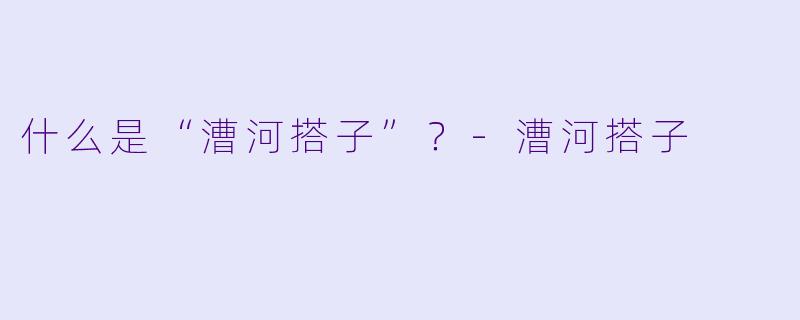 什么是“漕河搭子”？-漕河搭子