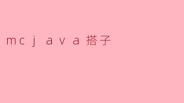 mcjava搭子