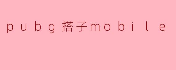pubg搭子mobile