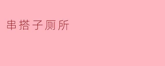 串搭子厕所