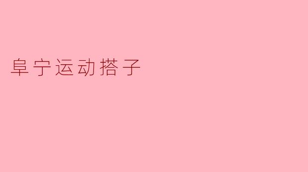 阜宁运动搭子