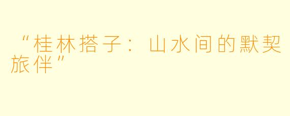 “桂林搭子:山水间的默契旅伴”