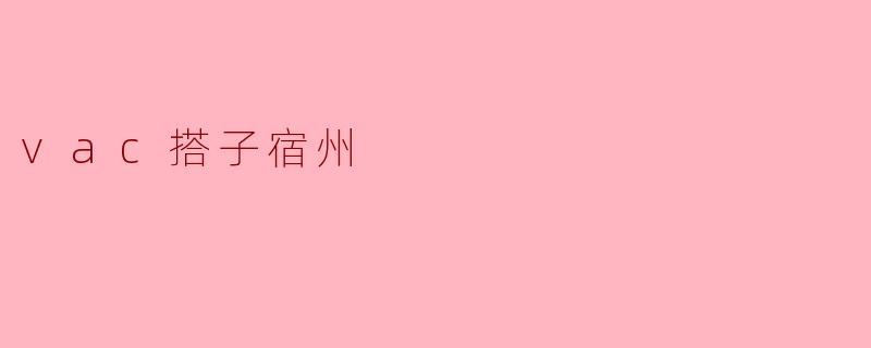vac搭子宿州