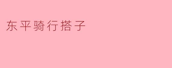 东平骑行搭子