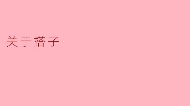 关于搭子