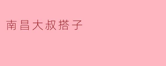 南昌大叔搭子