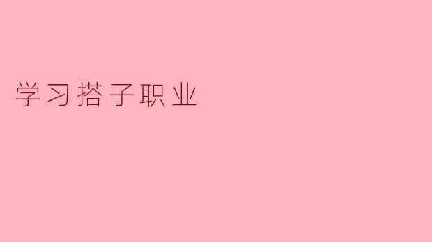 学习搭子职业