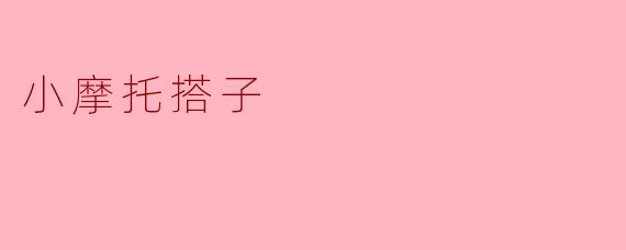 小摩托搭子
