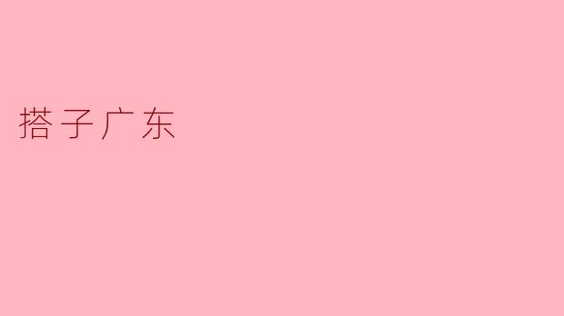 搭子广东