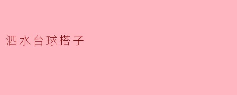 泗水台球搭子