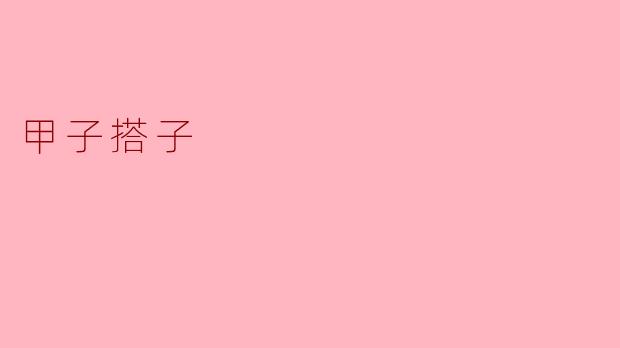 甲子搭子