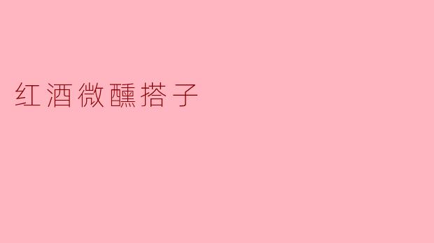 红酒微醺搭子