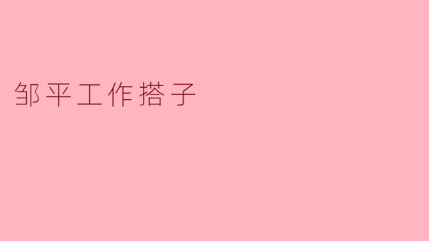 邹平工作搭子