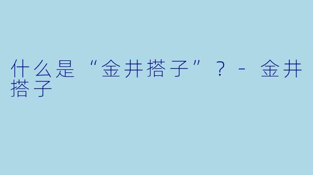 什么是“金井搭子”？-金井搭子