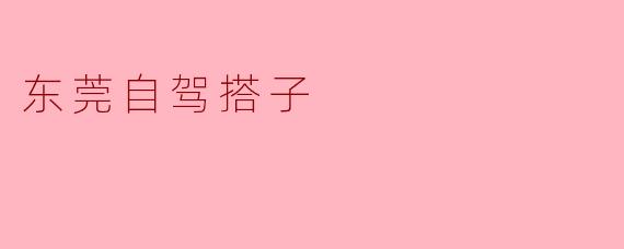 东莞自驾搭子