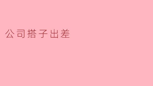公司搭子出差
